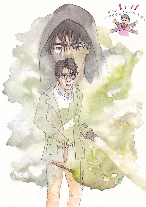 Wu Xie surprised, a serious Zhang Qiling in the background
